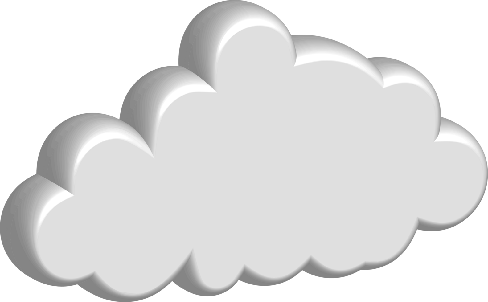 icono de recorte de nube blanca png