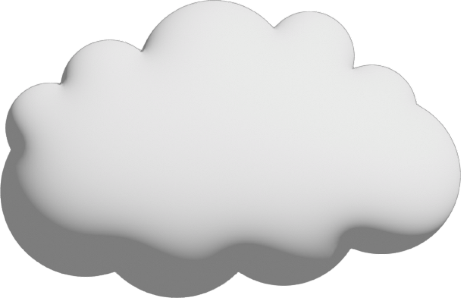 Symbol zum Ausschneiden der weißen Wolke png