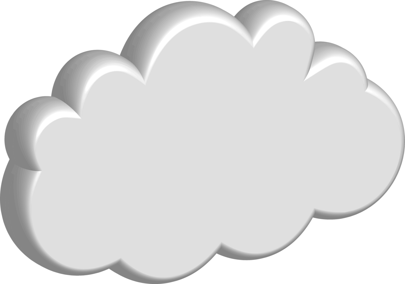 White cloud Crop-out Icon png