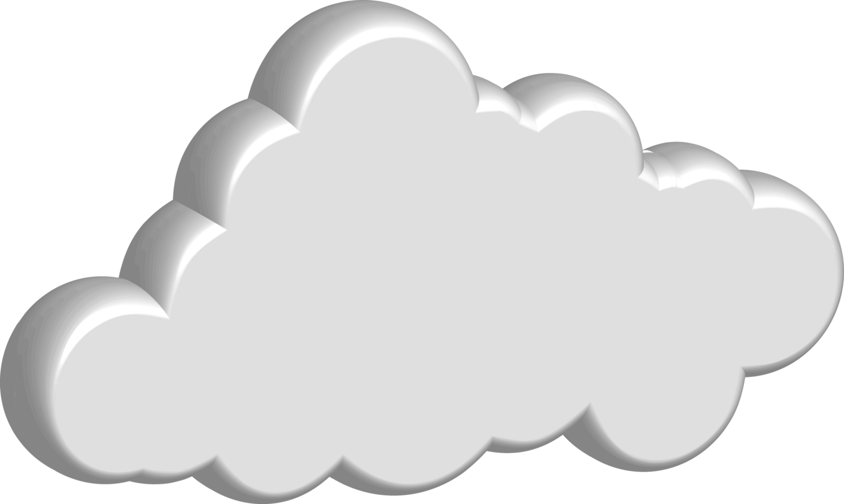 Symbol zum Ausschneiden der weißen Wolke png