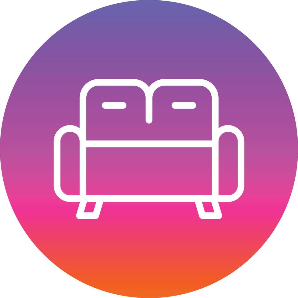 Couch Vector Icon Design