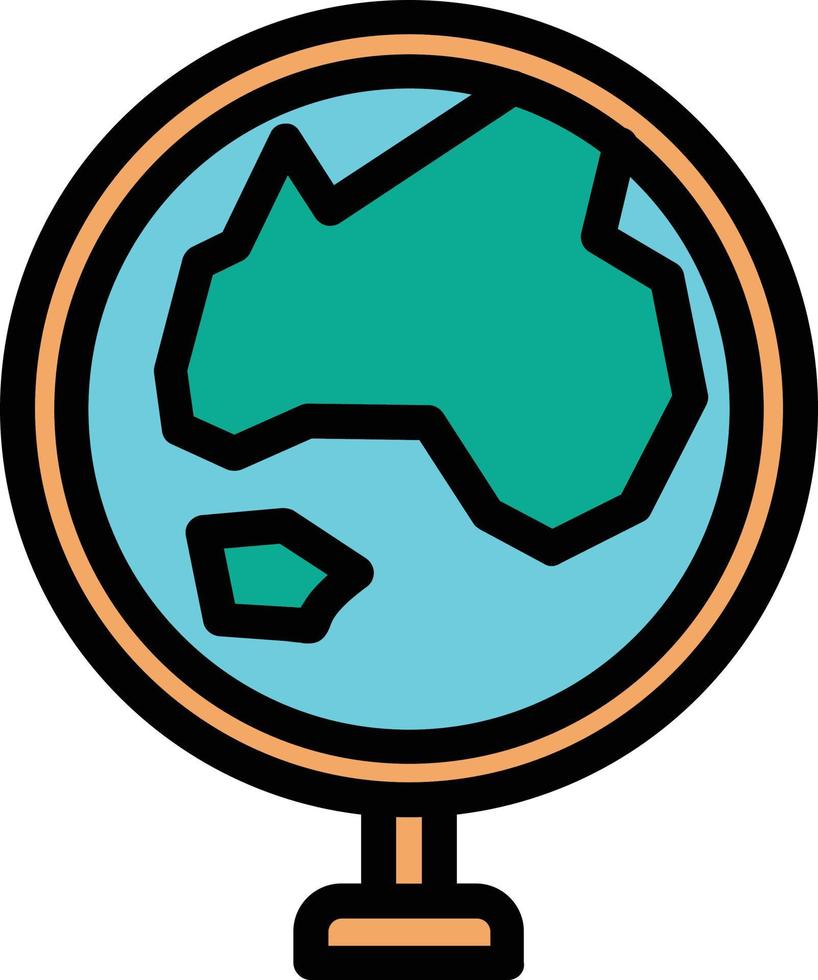 Globe Asia Vector Icon Design