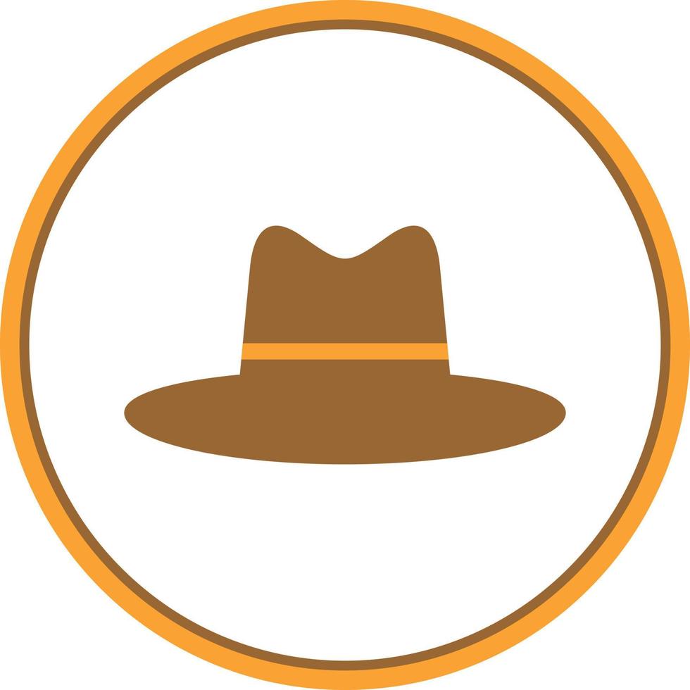 Hat Cowboy Side Vector Icon Design