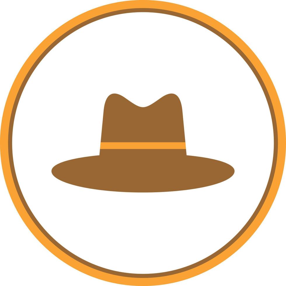 Hat Cowboy Side Vector Icon Design