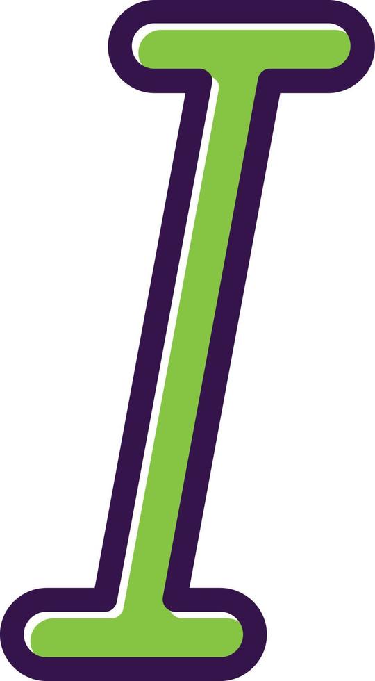 Italic Vector Icon Design