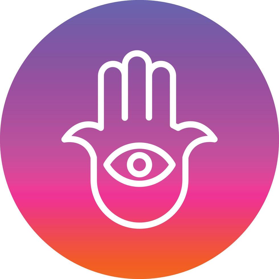 Hamsa Vector Icon Design