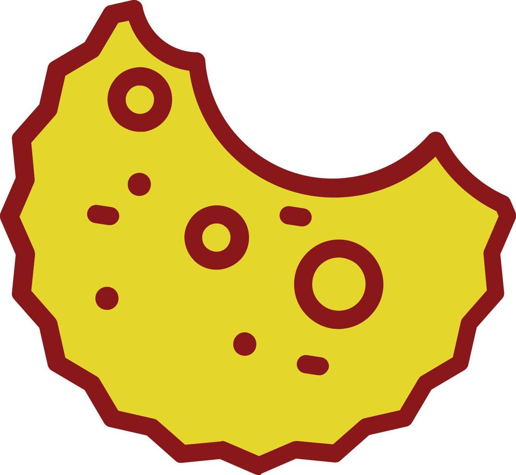 Cookie Bite Vector Icon Design