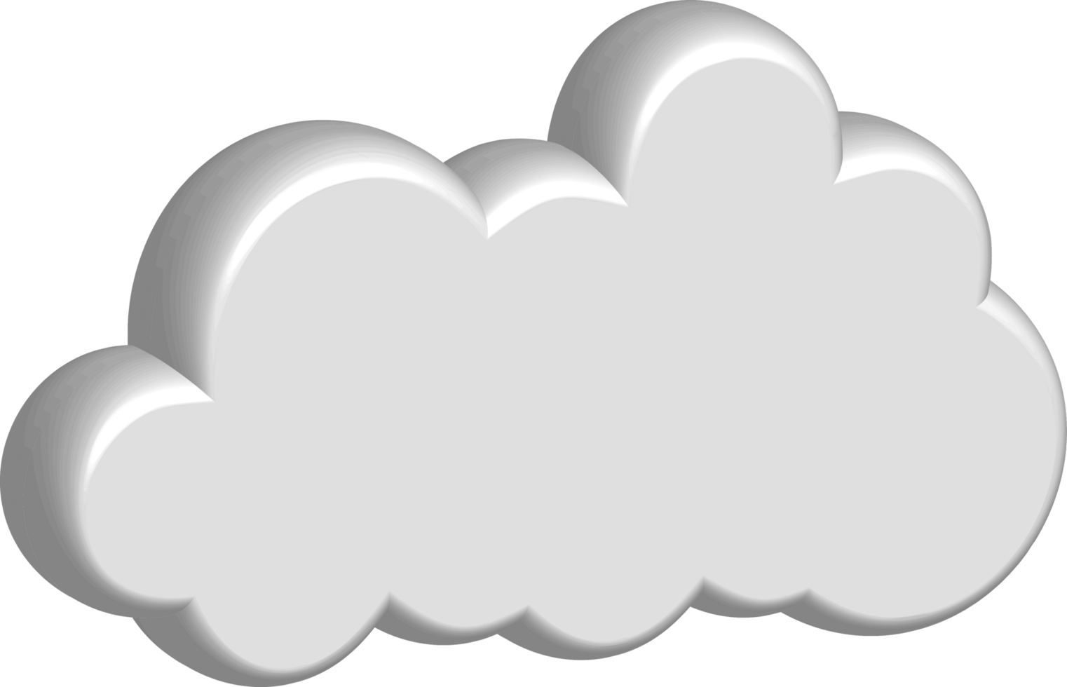 White cloud Crop-out Icon png