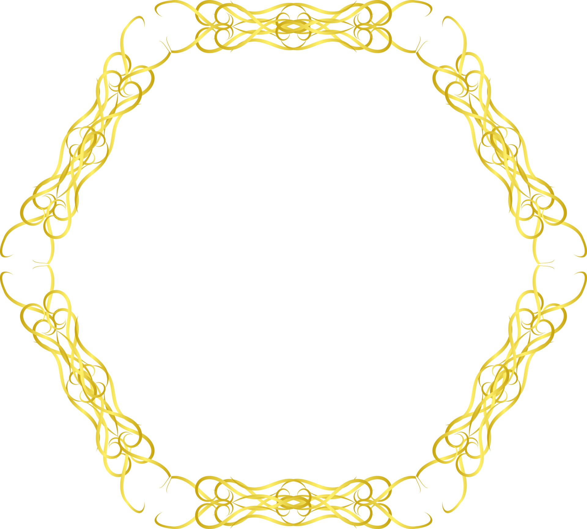 Gold Ornament Cropout 14974167 PNG