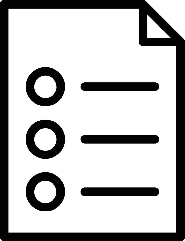 List Ul Vector Icon Design