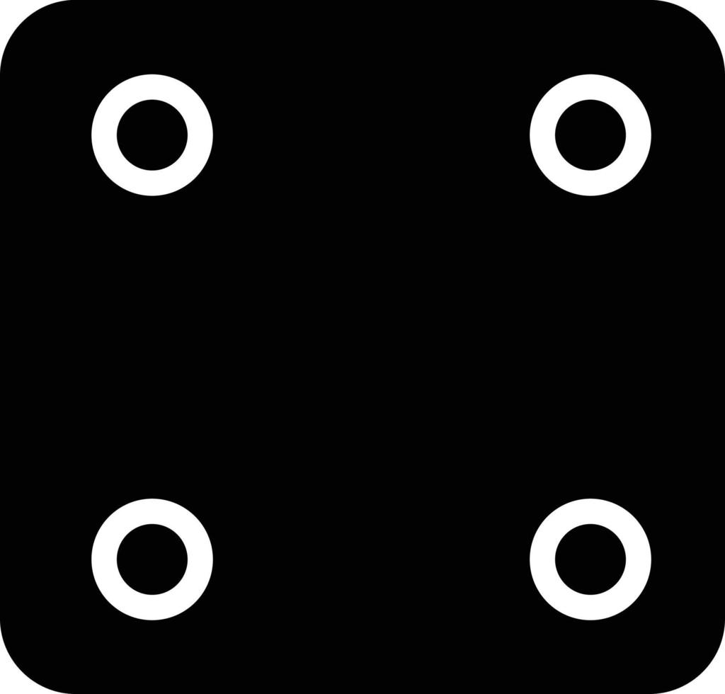 Dice Four Vector Icon Design