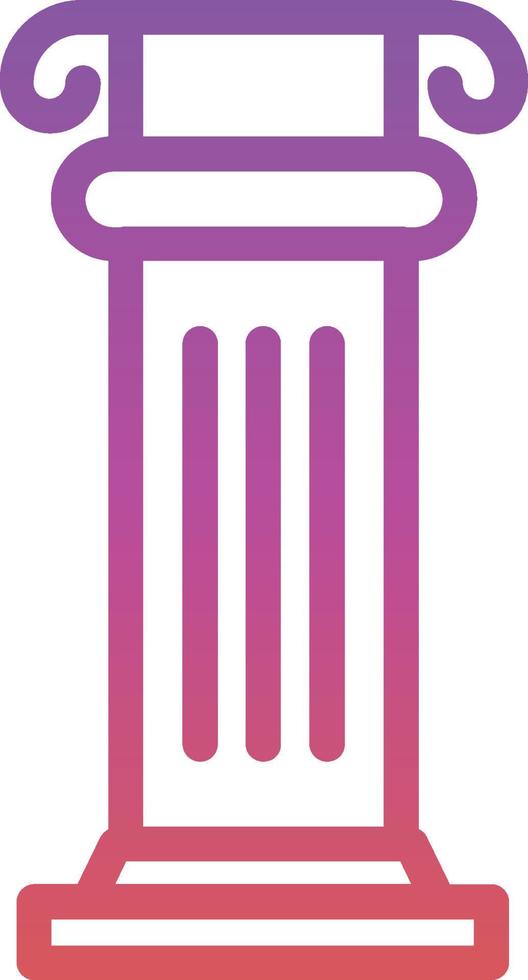 Columns Vector Icon Design