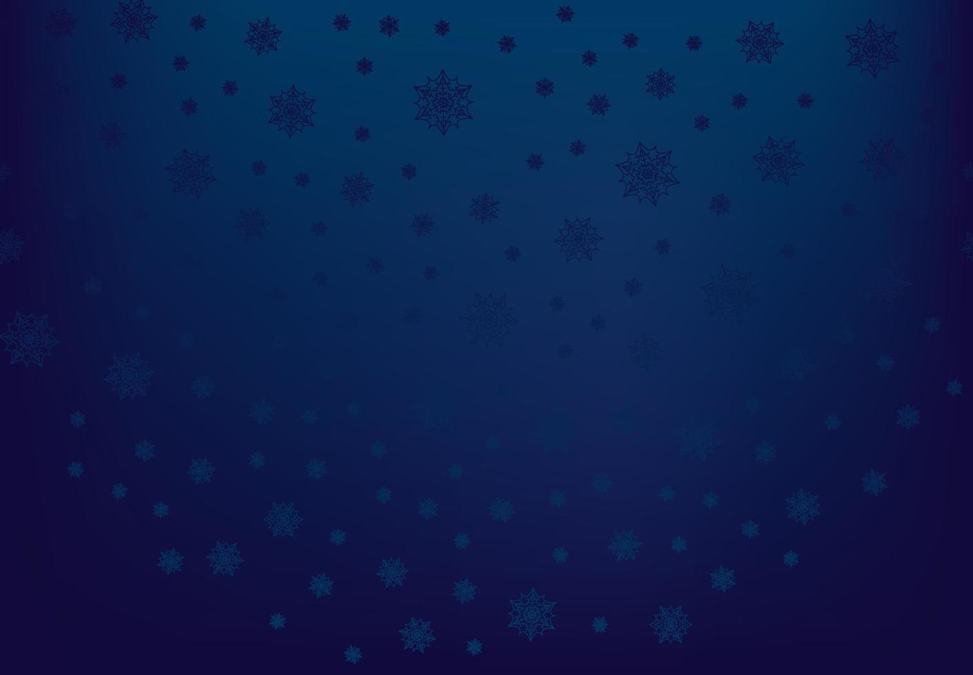 Winter background with falling snow and snowflakes. Merry Christmas and Happy New Year background. Vector illustration.