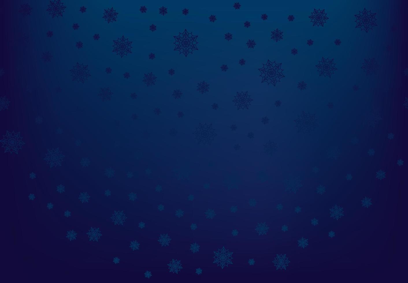 fondo de invierno con nieve que cae y copos de nieve. fondo de feliz navidad y feliz año nuevo. ilustración vectorial vector