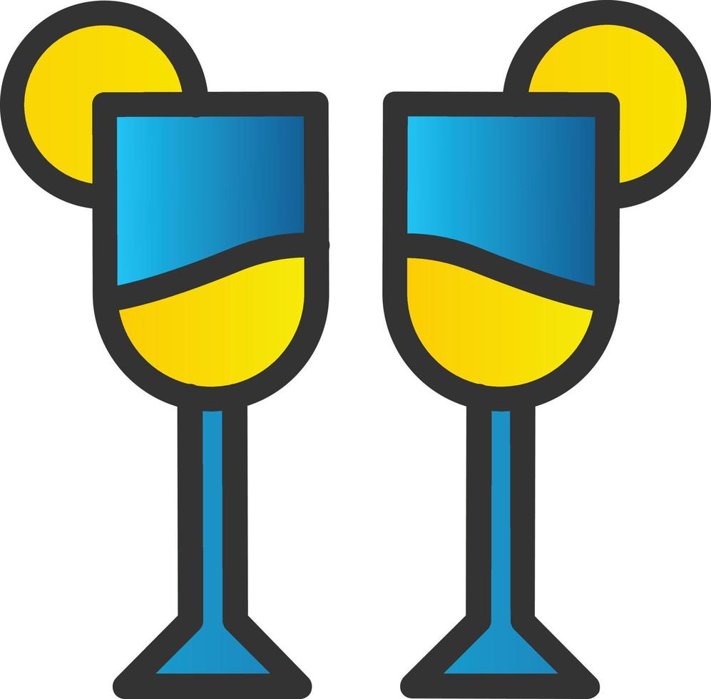Glass Martini Alt Vector Icon Design