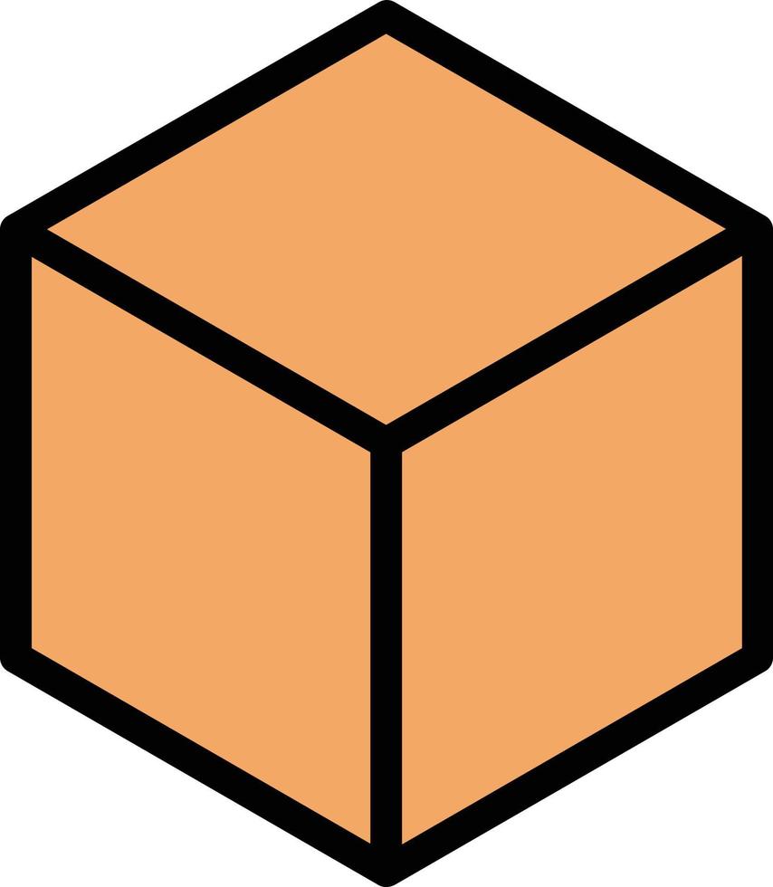 diseño de icono de vector de cubo