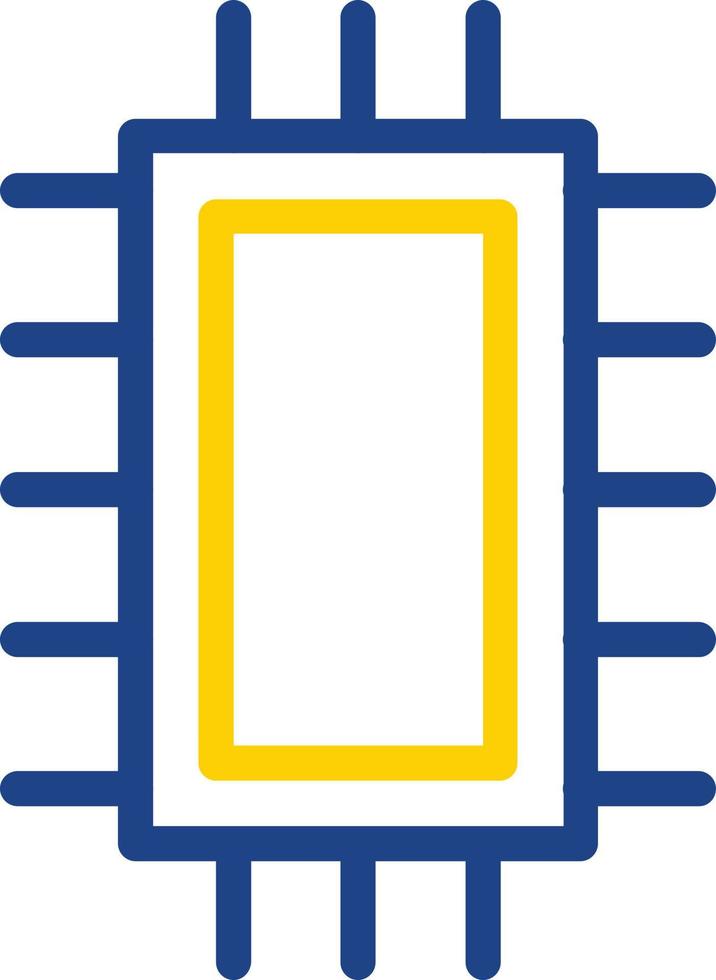 diseño de icono de vector de microchip