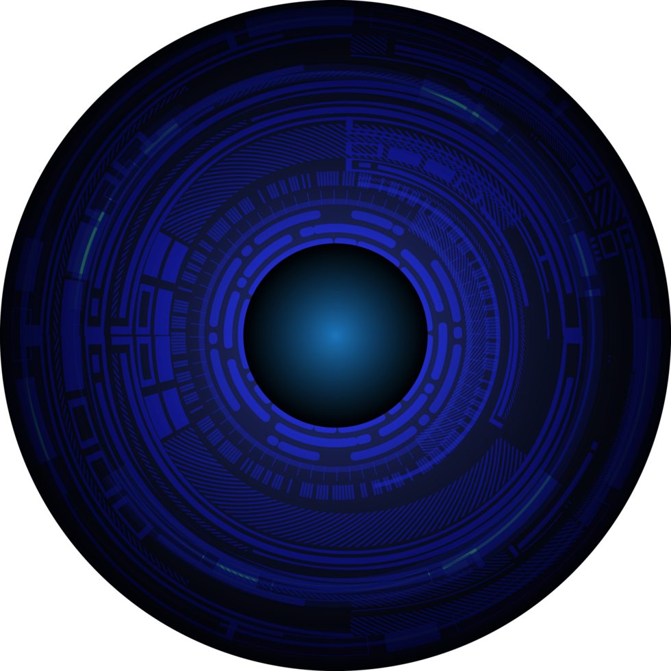 recorte de ojo de tecnología moderna png