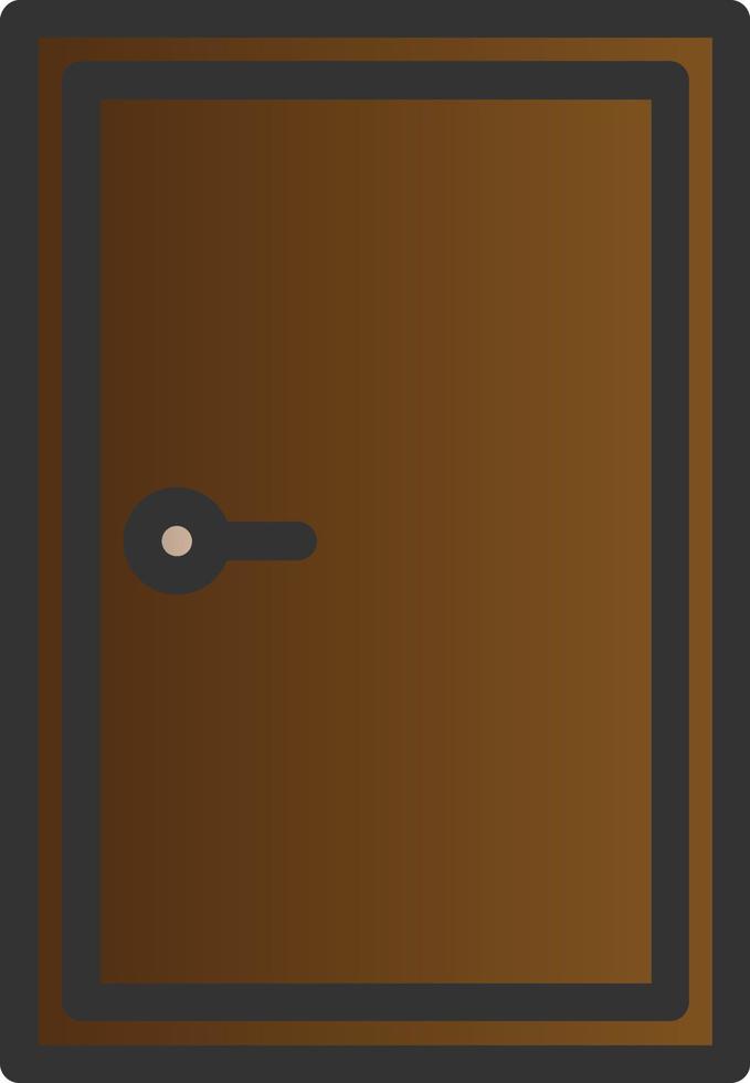 Door Closed Vector Icon Design