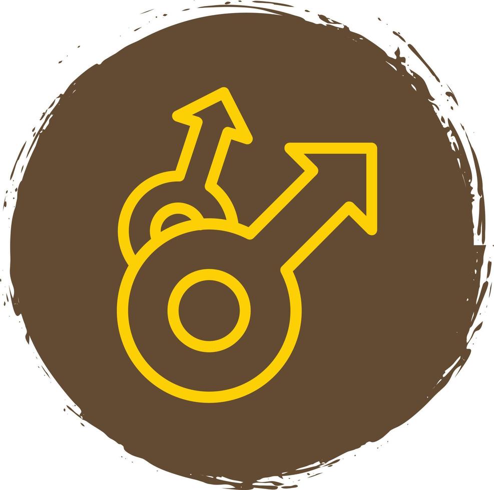 Mars Double Vector Icon Design
