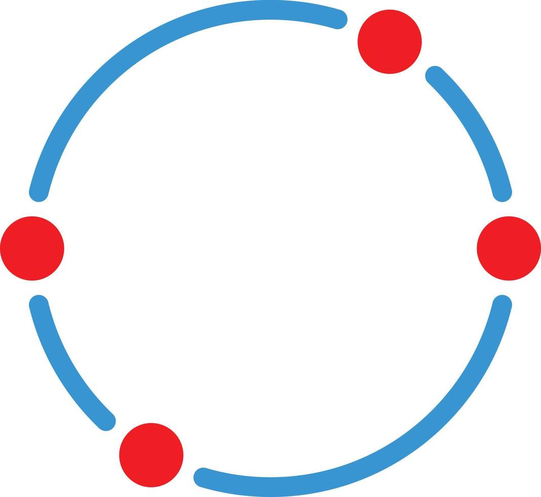Dot Circle Vector Icon Design