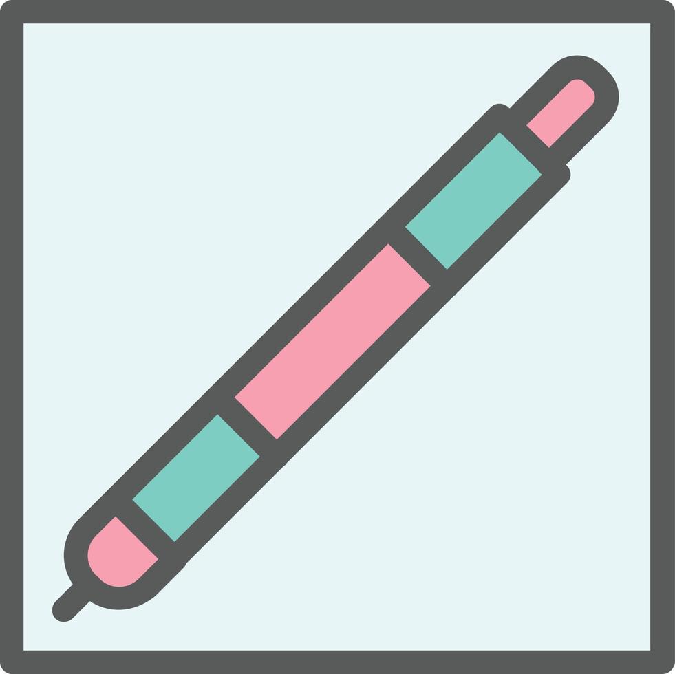 Pen Square Vector Icon Design