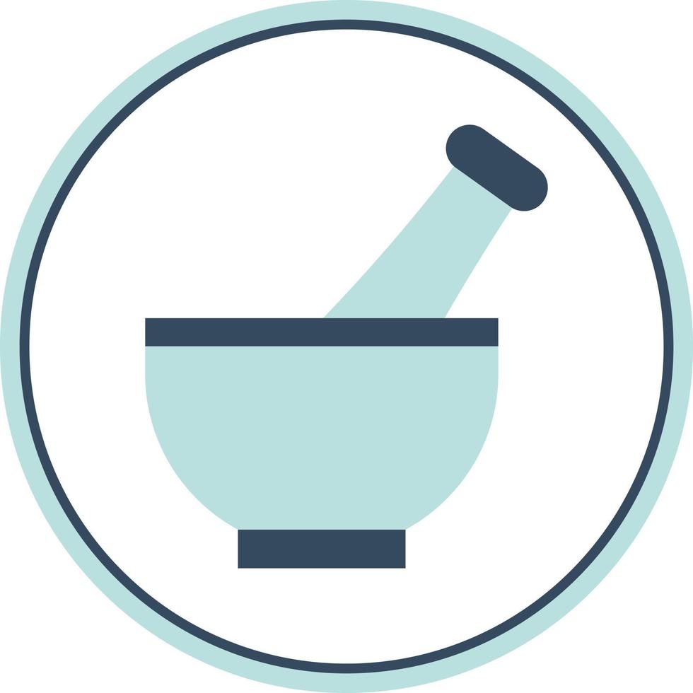 Mortar Pestle Vector Icon Design