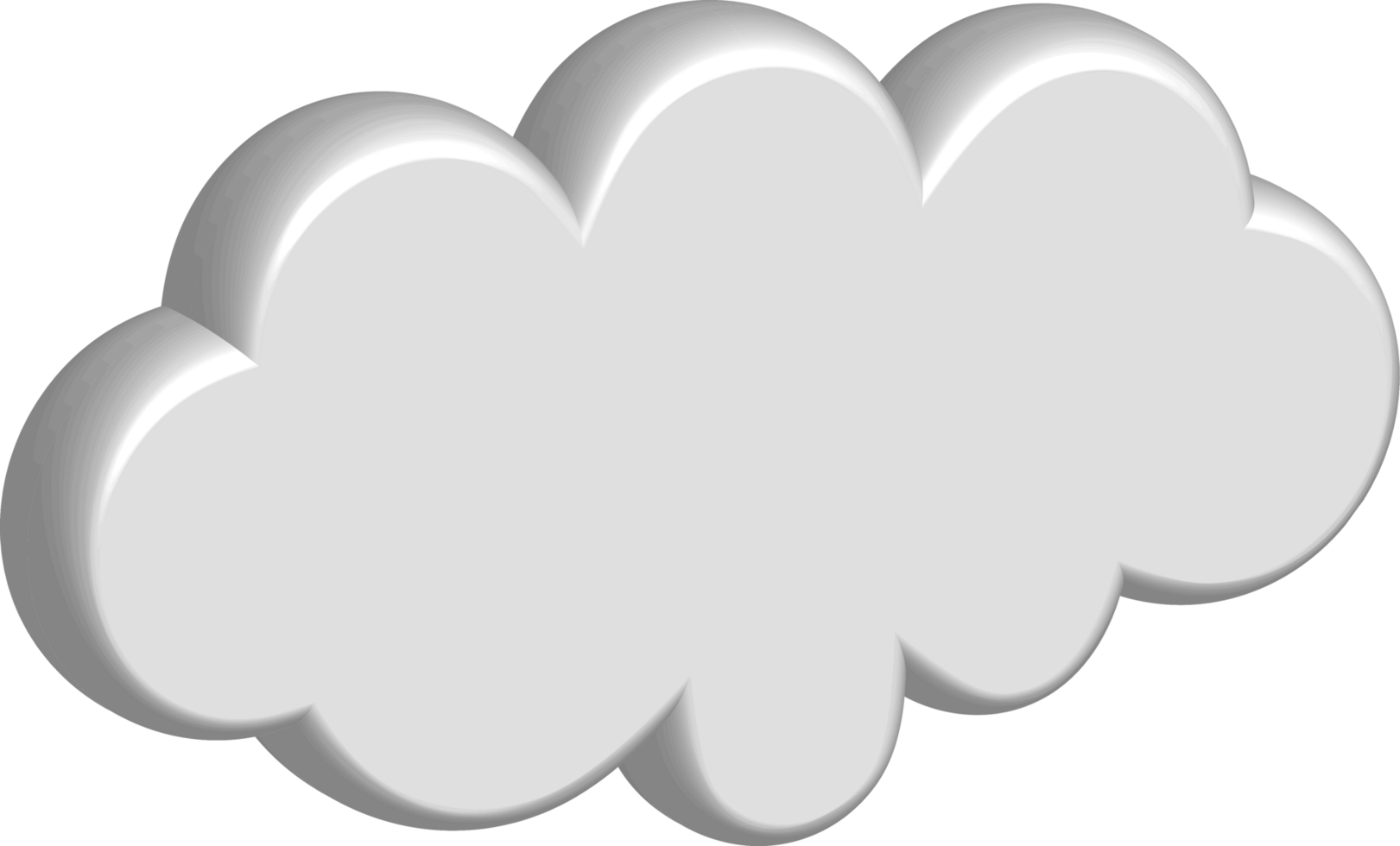 White cloud Crop-out Icon png