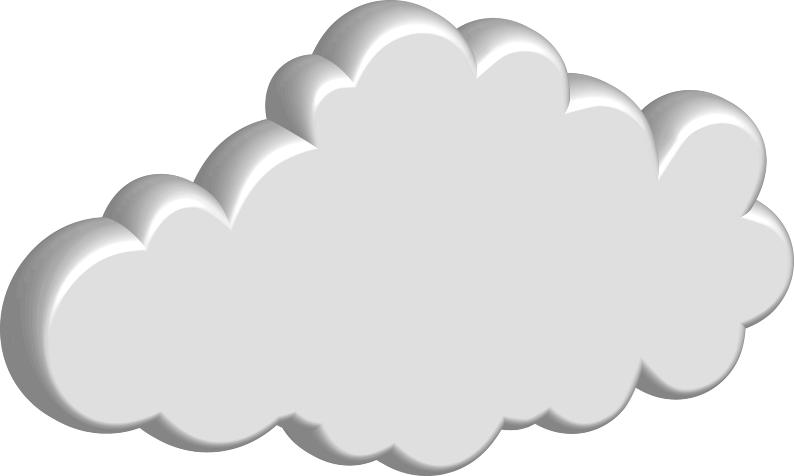 White cloud Crop-out Icon png