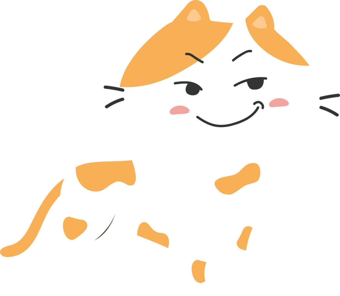 Cat cartoon character crop-out png