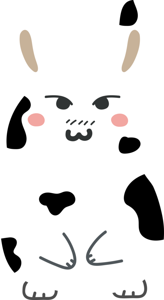 Bunny cartoon character crop-out png