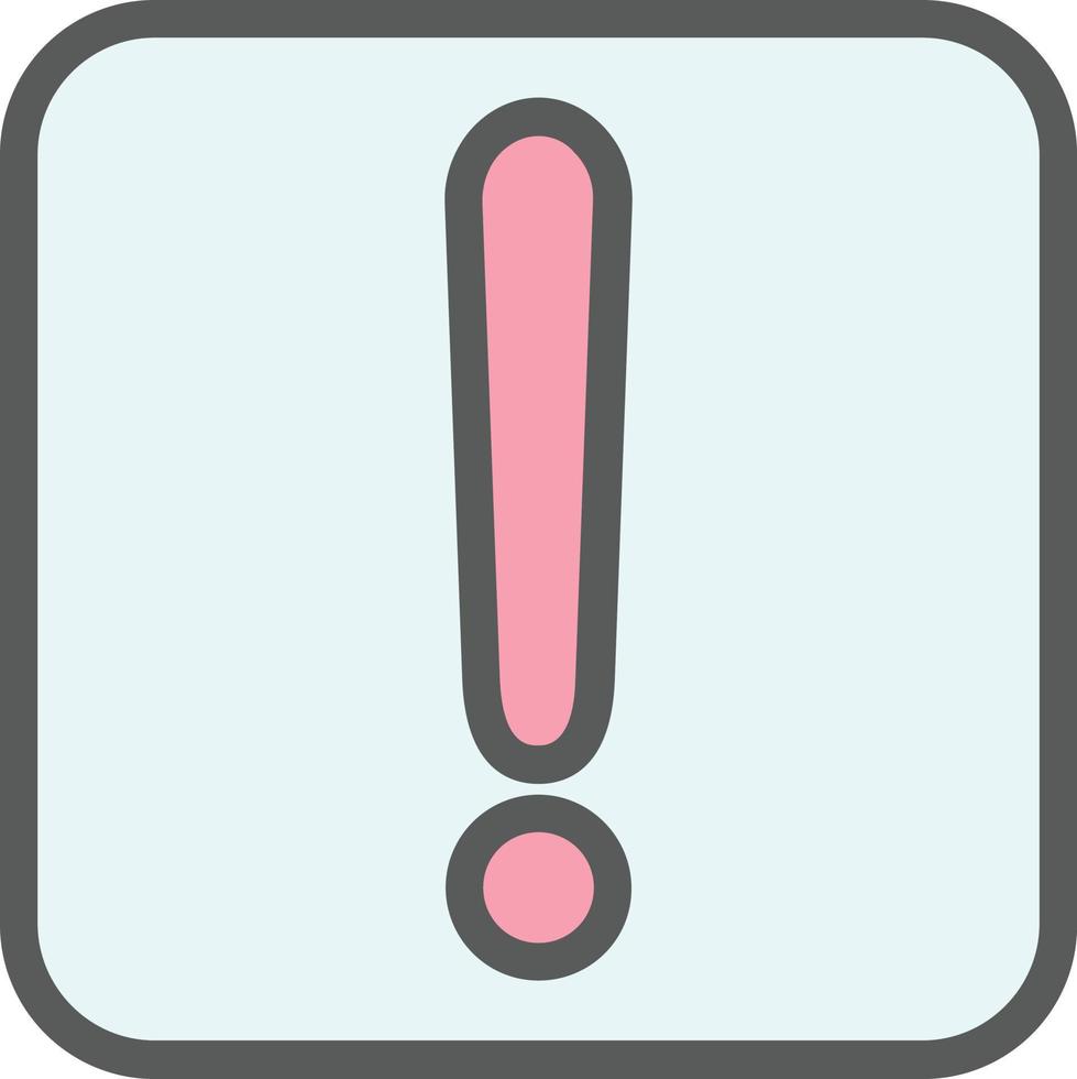 Exclamation Vector Icon Design