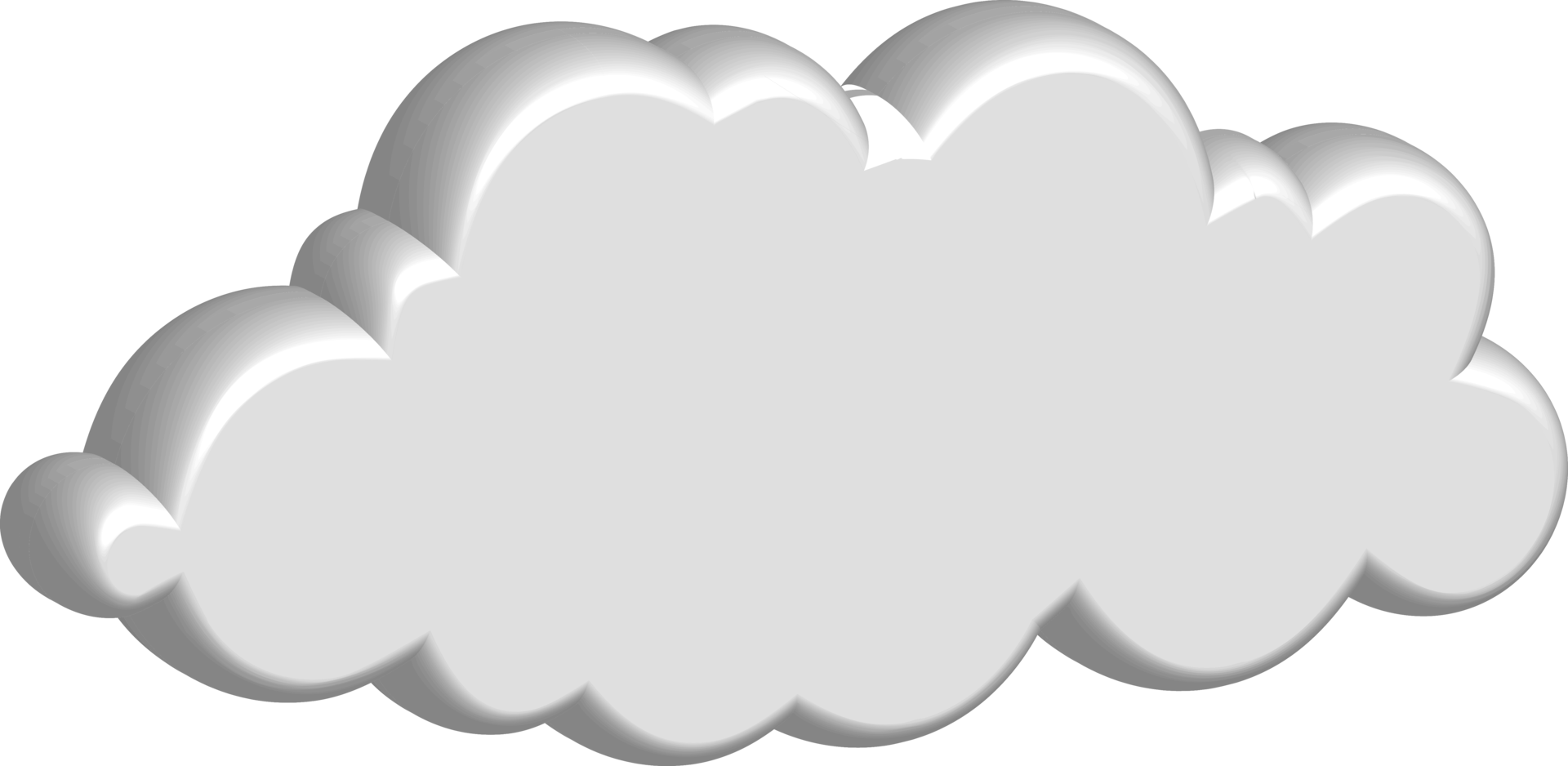 White cloud Crop-out Icon png
