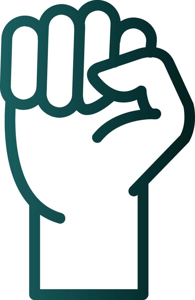 Fist Raised Vector Icon Design