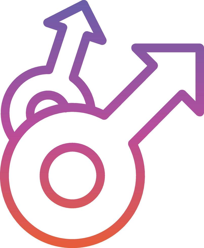 Mars Double Vector Icon Design