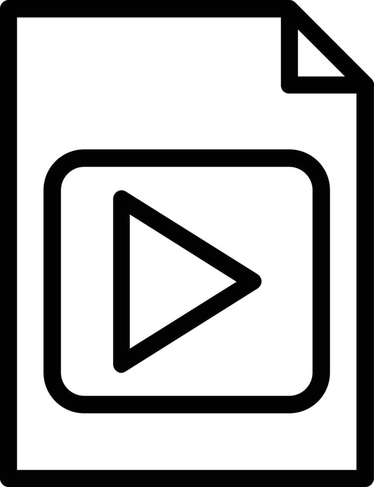 diseño de icono de vector de video de archivo