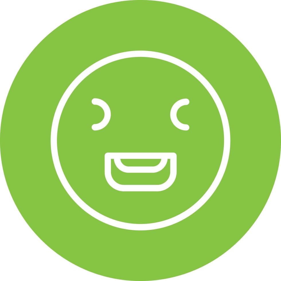 Laugh Squint Vector Icon Design