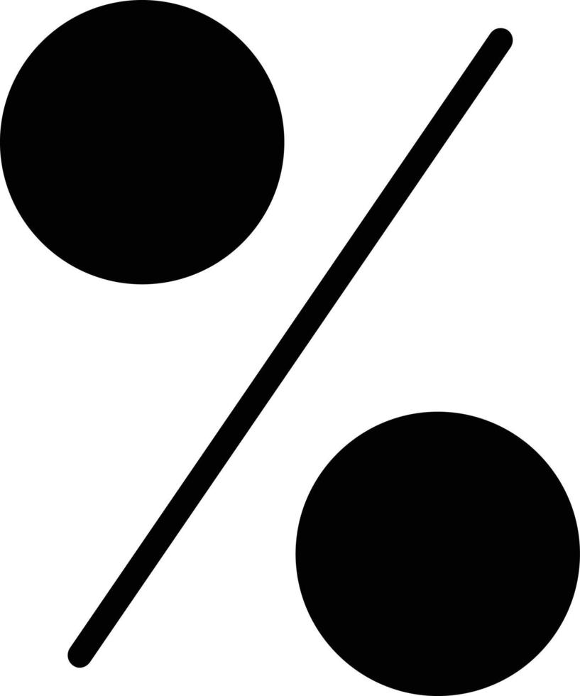Percent Vector Icon Design