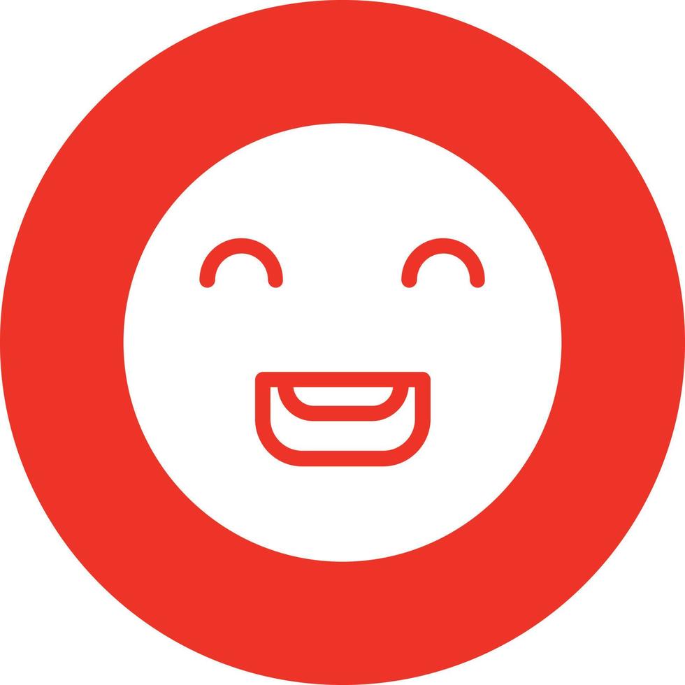 Laugh Beam Vector Icon Design