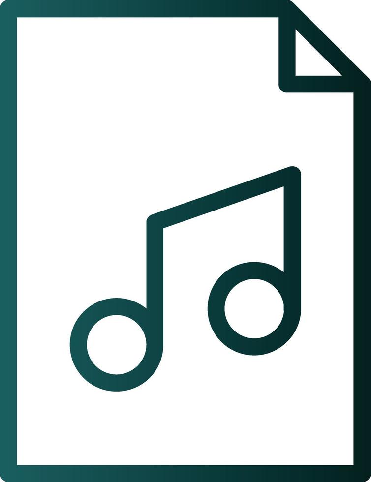 diseño de icono de vector de audio de archivo