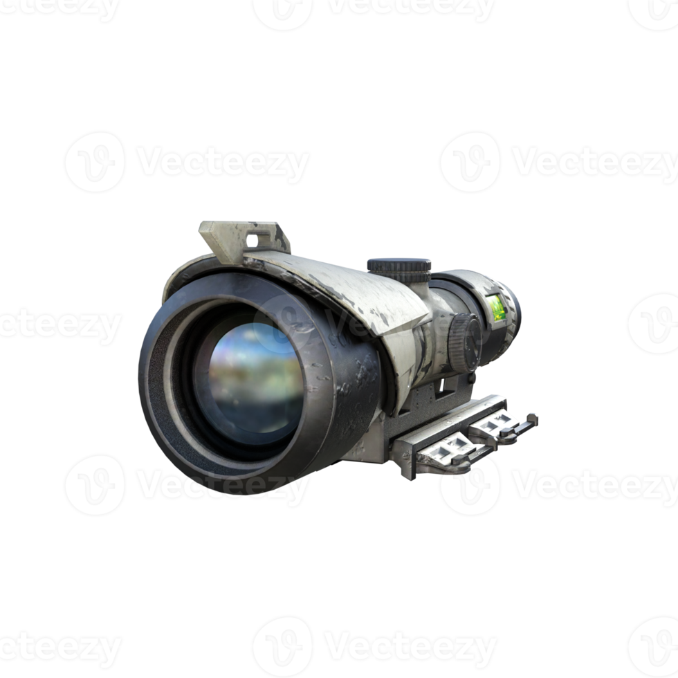 sniper asset 3d rendering png
