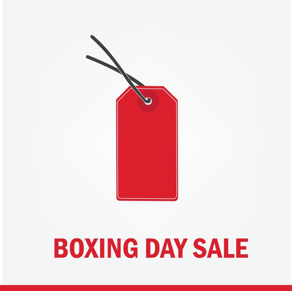 Vector Illustration of Boxing Day Sale. Simple and Elegant Design