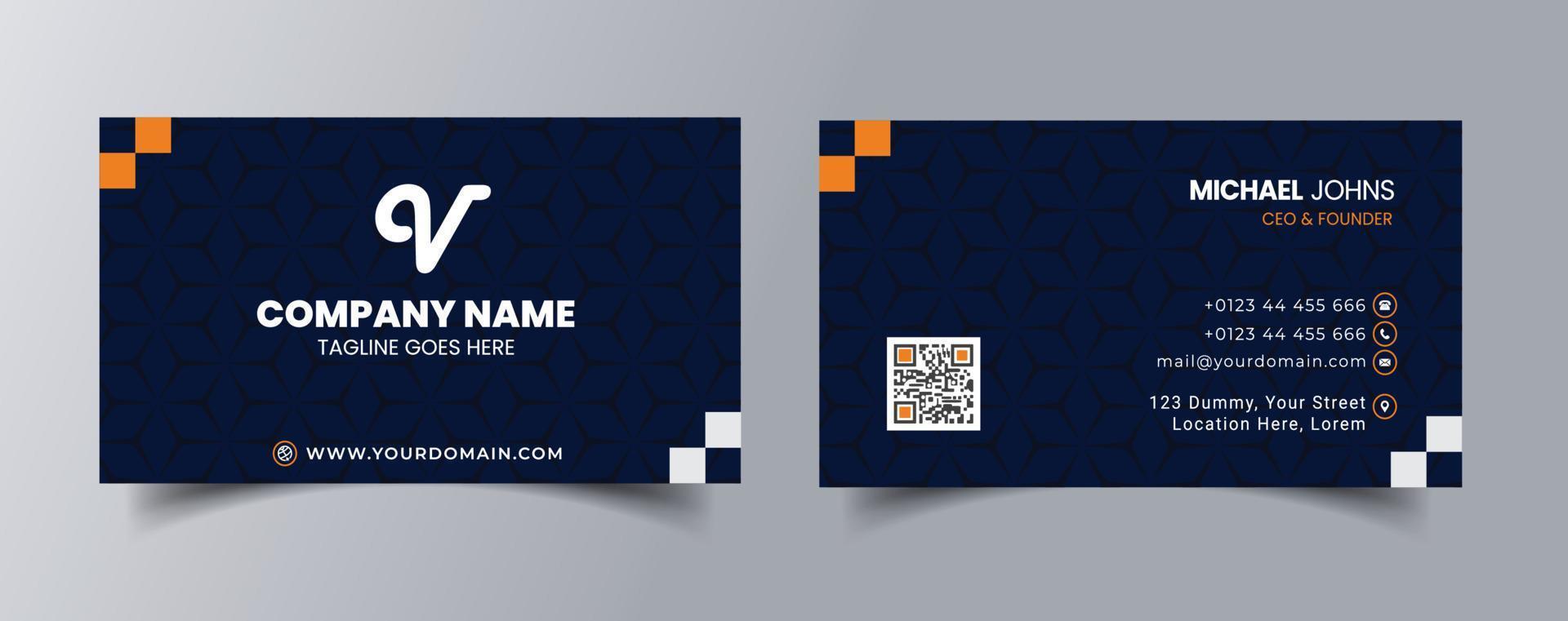 Modern Business Card - Creative and Clean Business Card Template, Luxury business card design template. vector