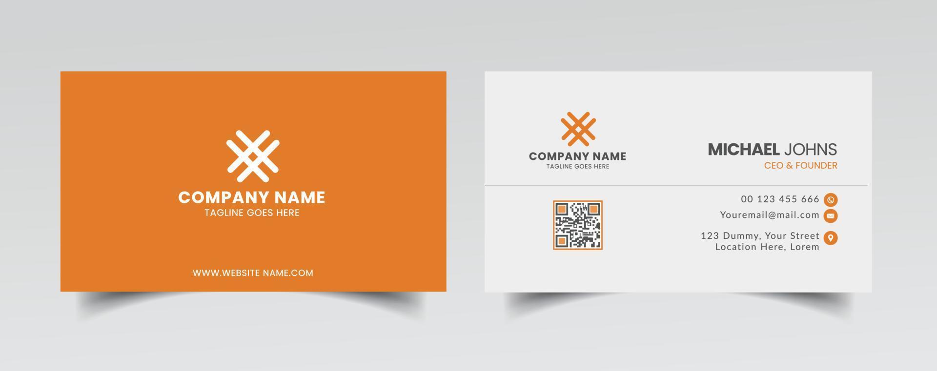 Minimal Business Card Template vector