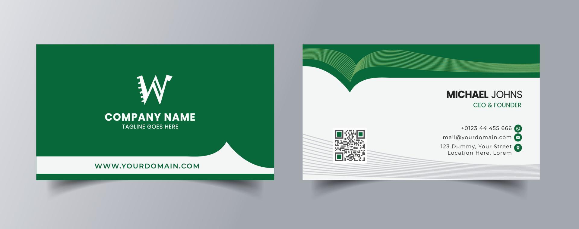 Modern Business Card - Creative and Clean Business Card Template, Luxury business card design template. vector