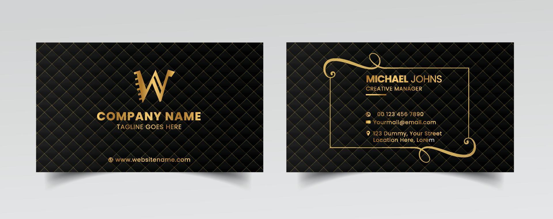 Minimal Business Card Template vector