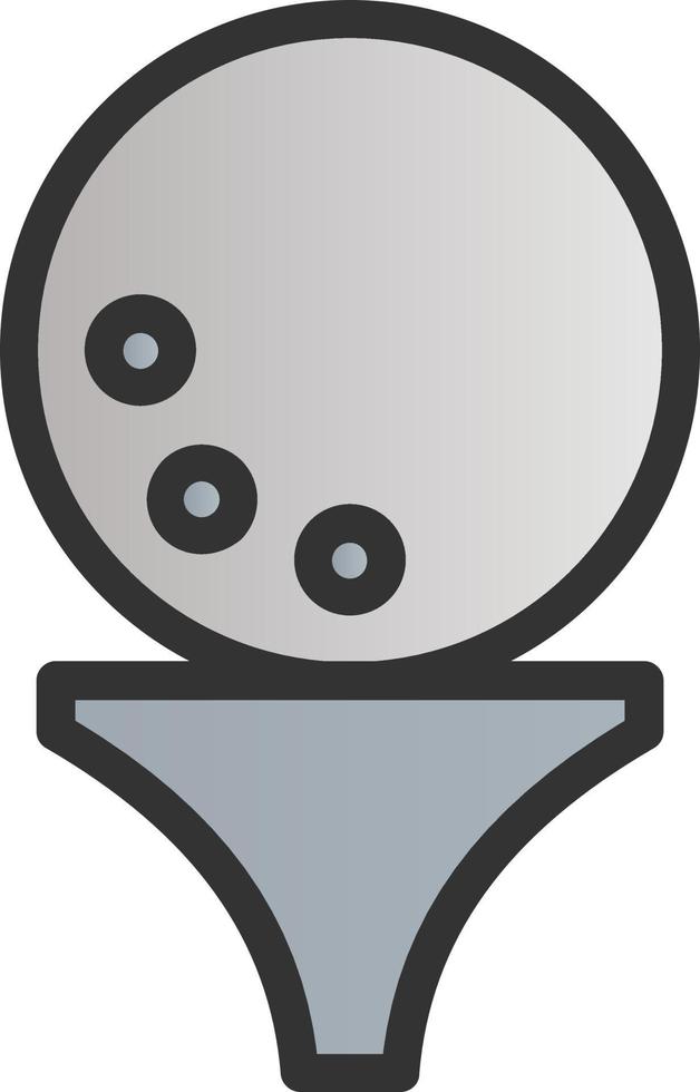 Golf Ball Vector Icon Design