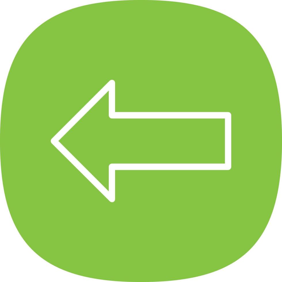 Long Arrow Alt Left Vector Icon Design