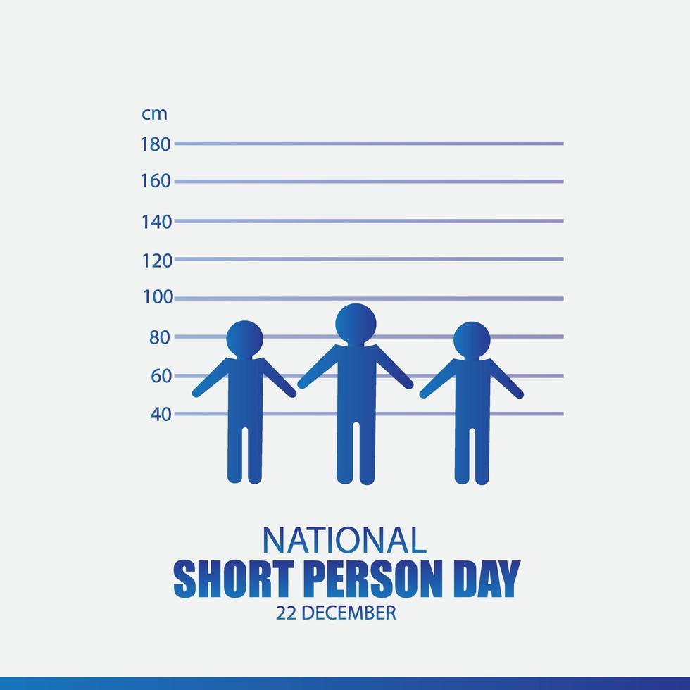 Vector Illustration of National Short Persons Day. Simple and Elegant Design