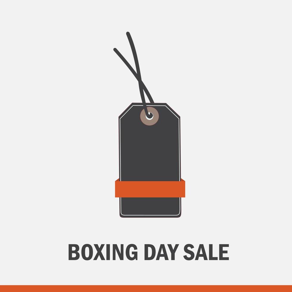 Vector Illustration of Boxing Day Sale. Simple and Elegant Design